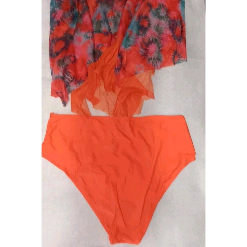 NWT! Century Star Tankini Set Top And Botton 2 Piece Womens Size Medium Orange - Picture 7 of 8